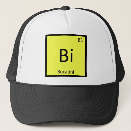 Bi - Bucatini Pasta Chemistry Periodic Table(バカチーニ キャップ (正面)