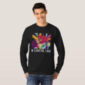 Bi Coastal Love Bisexual Rainbow Pride Bisexuality Tシャツ (正面フル)