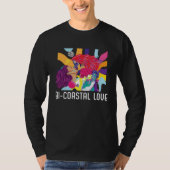 Bi Coastal Love Bisexual Rainbow Pride Bisexuality Tシャツ (正面)