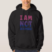 Bi Flag I am not in a Phase LGBTQ パーカ (正面)