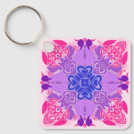 Bi Hearts Radial Art キーホルダー