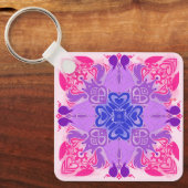 Bi Hearts Radial Art キーホルダー (正面)