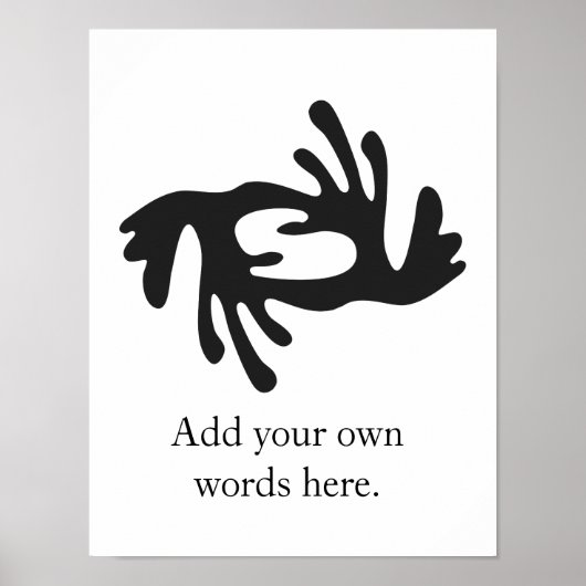 BI NKA BI |調和、平和、協力の象徴 ポスター (正面)