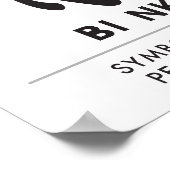 BI NKA BI |調和、平和、協力の象徴 ポスター (角)