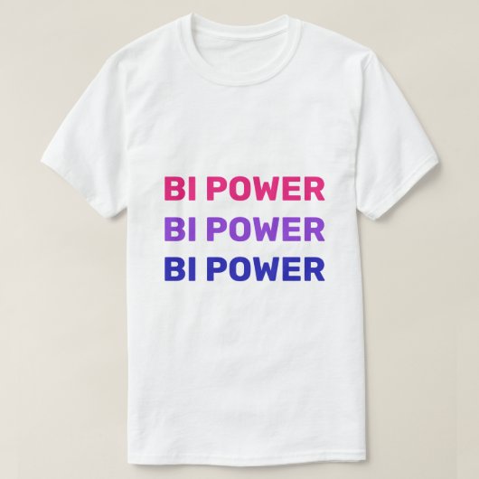 Bi Power Tシャツ (デザイン正面)