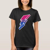 Bi Pride Lightning Bolt Cute Lgbtq Parade Subtle P Tシャツ (正面)