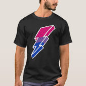 Bi Pride Lightning Bolt Cute Lgbtq Parade Subtle P Tシャツ (正面)