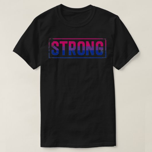 Bi Pride Strong Workout Bisexual Pride Fitness Str Tシャツ (デザイン正面)