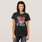 Bi Rock Bisexual Rainbow Pride March Bisexuality L Tシャツ (正面フル)
