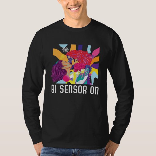 Bi Sensor On Bisexual Rainbow Pride Bisexuality LG Tシャツ (正面)