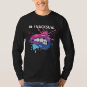 Bi Snacksual Bisexual Rainbow Pride Bisexuality LG Tシャツ (正面)