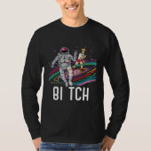Bi Tch Bisexual Rainbow Pride March Bisexuality LG Tシャツ (正面)