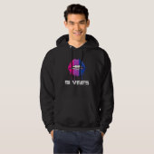 Bi Vibes Dripping Lips Bisexual Pride Bisexuality  パーカ (正面フル)
