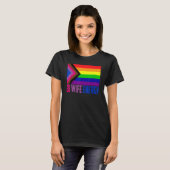 Bi Wife Energy Lgbtq Support Lgbt Pride Month 2022 Tシャツ (正面フル)