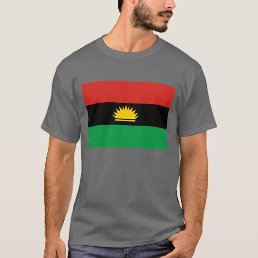 Biafraの旗(1967-1970年) Tシャツ (正面)