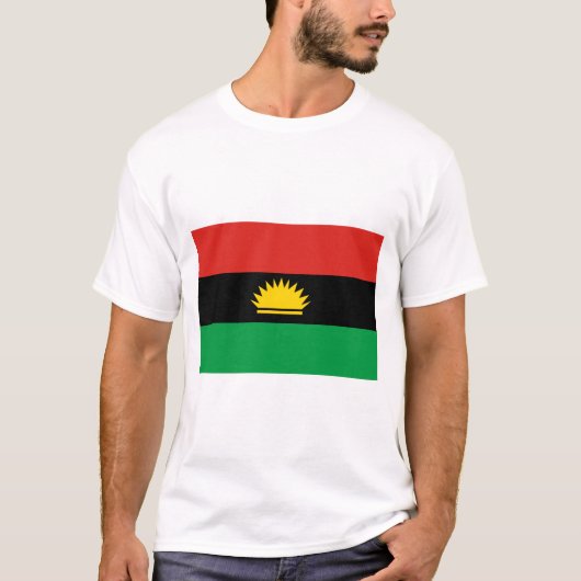 Biafraの旗(1967-1970年) Tシャツ (正面)