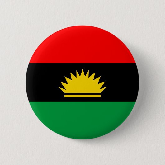 Biafra共和国の少数の人々の民族の旗 缶バッジ (正面)