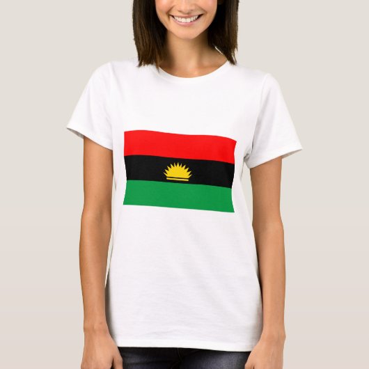Biafra共和国の少数の人々の民族の旗 Tシャツ (正面)