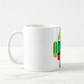 Biafran日曜日Droid コーヒーマグカップ (左)