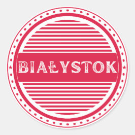 Bialystok City Pride Emblem – Polish Identity ラウンドシール