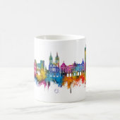 Białystok Poland Skyline コーヒーマグカップ (中央)