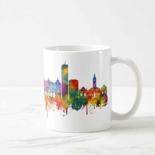 Białystok Poland Skyline コーヒーマグカップ (右)