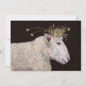 Biancaヒツジの婚約パーティの招待 招待状 (正面)