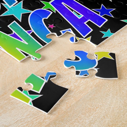 「BIANCA」名、おもしろい「ハッピーバースデー」 ジグソーパズル (側面)