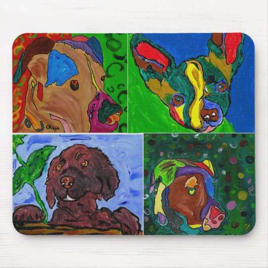 BIANCA_2、BIANCA_1、OLIVIA_1、OLIVIA_2、BIANCA_1 マウスパッド (正面)