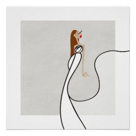 Bianca Bellezza Riviera Nights Glam Fashion Art ポスター