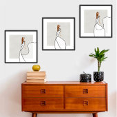 Bianca Bellezza Riviera Nights Glam Fashion Art ポスター