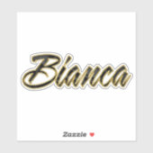 Bianca black gold Lettering Aufkleber Sticker シール (シート)