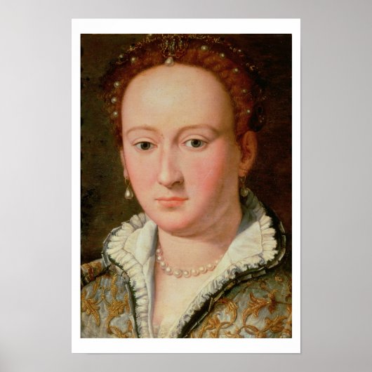 Bianca Cappelloのポートレート, c.1580 (銅の油) ポスター (正面)