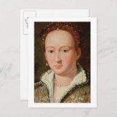 Bianca Cappelloのポートレート, c.1580 (銅の油) ポストカード (正面/裏面)