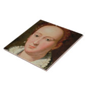 Bianca Cappello、c.1580 (銅のポートレートの油 タイル (側面)
