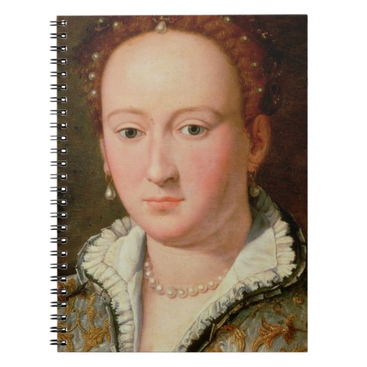 Bianca Cappello、c.1580 (銅のポートレートの油 ノートブック (正面)