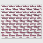 Bianca faded pink personalisiertes Geschenkpapier ラッピングペーパー (フラット)
