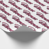 Bianca faded pink personalisiertes Geschenkpapier ラッピングペーパー (角)