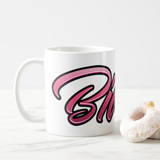 Bianca faded pink Tasse Teetasse Kaffeetasse コーヒーマグカップ (ドーナツ)