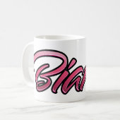 Bianca faded pink Tasse Teetasse Kaffeetasse コーヒーマグカップ (正面左)