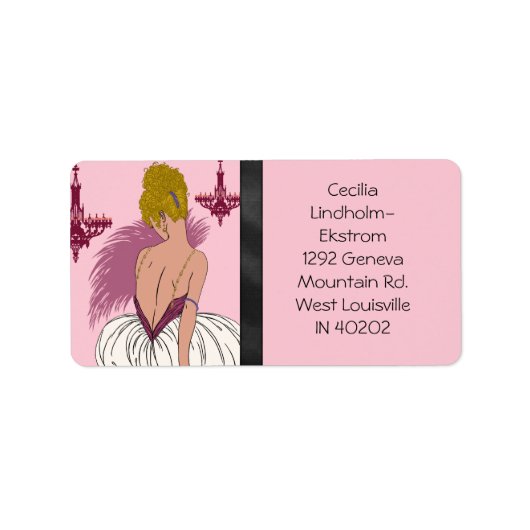 Bianca in Pink & Burgundy ラベル (正面)