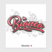 Bianca red Heart Graffiti Aufkleber Sticker シール (シート)