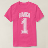 Bianca Supporter Number 1 Biggest Fan  Tシャツ (デザイン正面)