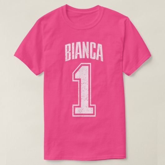 Bianca Supporter Number 1 Biggest Fan  Tシャツ (デザイン正面)