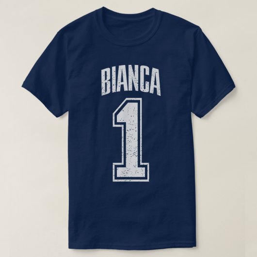 Bianca Supporter Number 1 Biggest Fan  Tシャツ (デザイン正面)