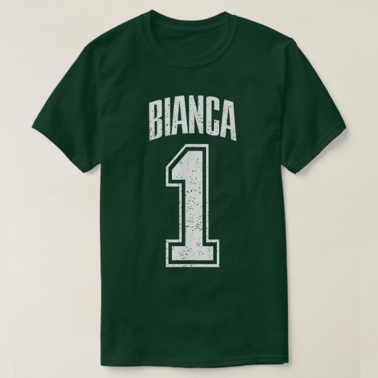 Bianca Supporter Number 1 Biggest Fan Tシャツ (デザイン正面)