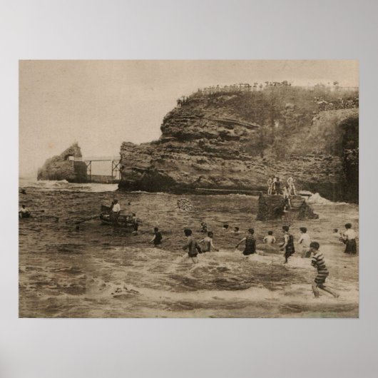 BIARRITZ – ロシェードラヴィルジェエバインデュポート ポスター (正面)