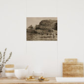 BIARRITZ – ロシェードラヴィルジェエバインデュポート ポスター (キッチン)