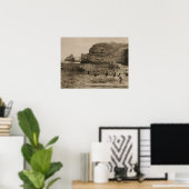 BIARRITZ – ロシェードラヴィルジェエバインデュポート ポスター (ホームオフィス)