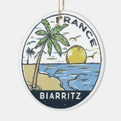 Biarritz France Vintage セラミックオーナメント (左)